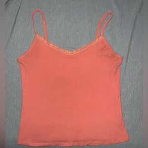 Lace trim tank top
